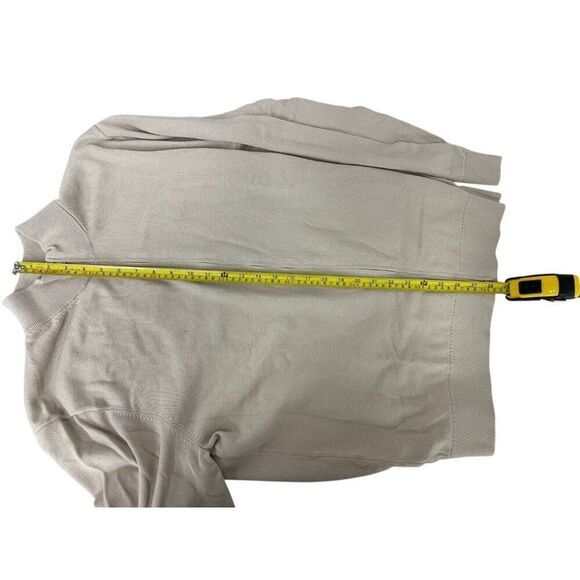 Massimo Dutti Mens Cardigan Sweater XL Beige Cotton Full Zip 0978/350 NWT - Picture 11 of 13